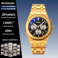 Reloj SKMEI 9296 Refinado con Múltiples Esferas para Hombres Urbanos, Reloj Analógico Resistente al Agua, Adaptable a la Vida Laboral y a los Escenarios Sociales Diarios