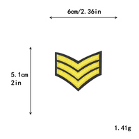 Offre Spéciale Style britannique fil d'or perle couronne ailes ancre bouclier conception fer sur brodé uniforme épaule Patch Badge