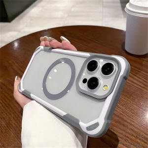 Custodia per telefono cellulare alta trasparente per <span class=keywords><strong>iPhone</strong></span> 17 16 15 14 <span class=keywords><strong>Plus</strong></span> 13 12 11 Pro Max Clear Wireless <span class=keywords><strong>Cover</strong></span> antiurto 14Pro - Product Image 3