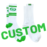 Vente en gros 2023 Nouveau design de chaussettes blanches 100% en coton avec impression par sublimation personnalisée Chaussettes de sport en coton de couleur unie avec LOGO