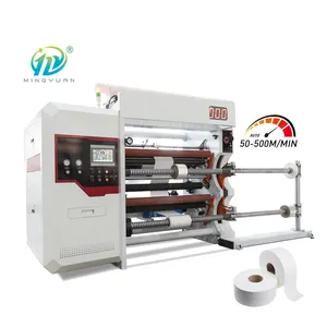 High Speed Automatic Multifunction plc paper slitting machine/kraft paper slitting machine