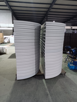 Table ronde pliable en plastique HDPE blanc de 6 pieds (183 cm) pour événements, mariages et banquets, capacité 10 personnes, idéale pour la location.
