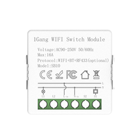 Module de relais intelligent WiFi Zigbee 16A Mini compatible avec Alexa, Google Home, application Ewelink, contrôle à distance, minuterie vocale, programmation