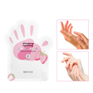 Masque pour les mains à la fraise éclaircissant et hydratant BREYLEE Private Label, gants exfoliants pour les mains - Product Image 3