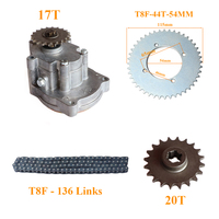 T8F debriyaj davul dişli kutusu dişli için zincir ile 33cc 43cc 49cc Ty çubuk II Go Kart Mini Moto kir bisiklet Scooter Xtreme ATV Buggy