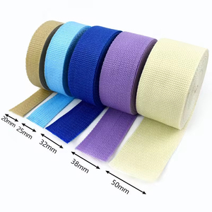 Bán buôn đầy màu sắc 1inch 38mm 20mm 25mm 50mm 32mm 38mm polyester bông băng vải bông cho túi xách may mặc dây đeo - Product Image 5
