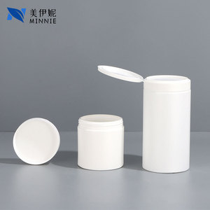 Pot en plastique Minnie 1000g blanc à large ouverture avec couvercle hermétique pour emballage cosmétique, masque facial, crème capillaire - Product Image 4