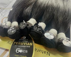 Paquetes de Muestra de Extensiones de Cabello Humano Virgen <span class=keywords><strong>IBeauty</strong></span> Personalizadas al por Mayor, Bolsas Cosméticas de PVC de Estilo Natural con Cierre Personalizable - Product Image 5