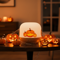 Diffuseur d'huiles essentielles à ultrasons avec logo personnalisé ODM OEM, design à thème d'Halloween, humidificateur d'air USB pour la maison, pour cadeau
