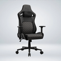 Chaise de jeu confortable pour fournisseur OEM, chaise PC réglable avec accoudoirs 4D en tissu pour adolescents et salles de jeu