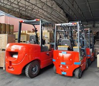 Chariot élévateur diesel CPCD40 avec mât à deux/trois étages, dimensions des fourches 1220x122, centre de charge 500 mm