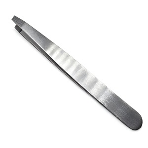 Pinzas Multifuncionales de Alta Precisión para Extensión de Pestañas y Cejas, de Acero Inoxidable ST, Punta Inclinada, Textura Suave, para Maquillaje - Product Image 1