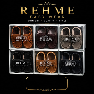 รองเท้าหนังนิ่มแบบสวมสำหรับเด็กแรกเกิด พื้นนุ่ม รองเท้าหัดเดิน รองเท้าทรง Loafer - Product Image 5