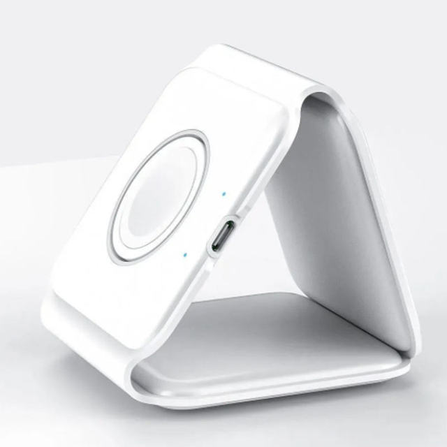 2026 Newest Foldable 3-in-1 Magnetic Wireless Charging Watch Phone Fast 15W Portable for Qi Charger for Apple for Samsung QC3.0