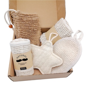 Milieuvriendelijk Natuurlijk Sisal Washandje Lichaam Exfoliërende Badreiniging Linnen Hennep Katoenen Handdoekborstel Handschoen Scrubber - Product Image 1