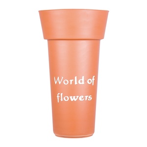 Vente directe d'usine personnalisé multicolore en plastique seau à fleurs rond/carré grand Pot de fleur <span class=keywords><strong>pour</strong></span> la maison jardin décor fleuriste - Product Image 5
