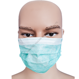 Mascarilla facial plana no tejida desechable, mascarilla antipolvo de tres capas - Product Image 2