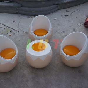Libit Egg Shape <b>Chair</b> Fiberglass <b>Childrens</b> Fun Seat Waiting <b>Chair</b> Durable Customizable - Product Image 4