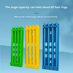 Supporto per Anelli per Piccioni MagicDots, in Plastica, per Uso Interno/Esterno, Rettangolare, Multicolore, per Classificazione, Supporto per Anelli per Zampe di Uccelli Domestici - Product Image 2