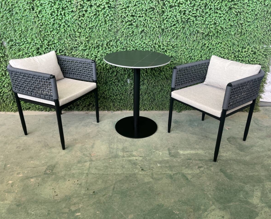 Hot sale mixed material cheap patio furniture outdoor dining chair garden dining tables
