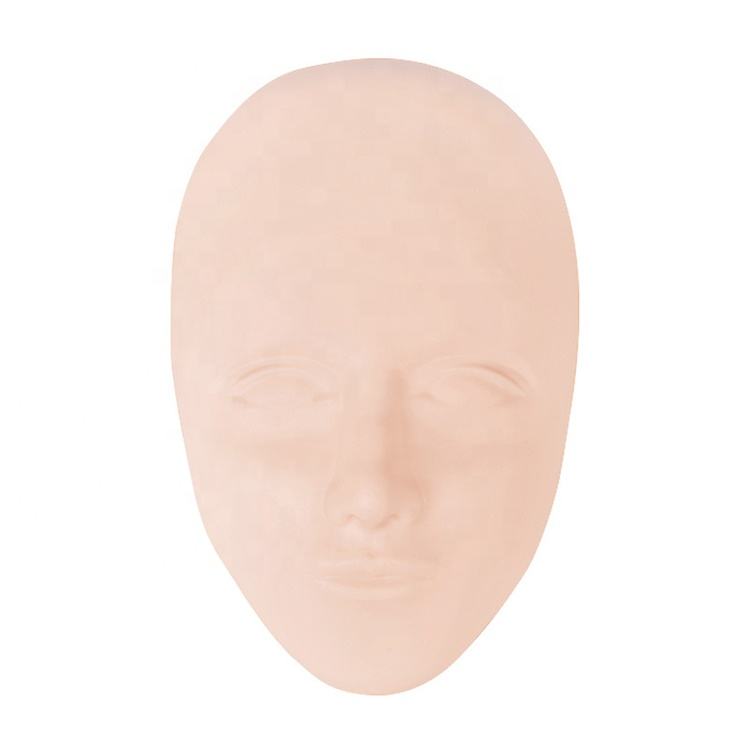 Tête de modèle en silicone blanc