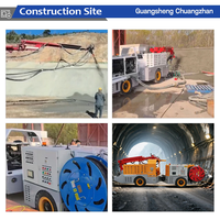 Camion de projection de béton humide antidéflagrant pour soutènement de roche en tunnel minier