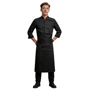 Affascinante Giacca <span class=keywords><strong>da</strong></span> <span class=keywords><strong>Chef</strong></span> a Maniche Lunghe di Alta Qualità per <span class=keywords><strong>Uomo</strong></span>, Uniforme <span class=keywords><strong>da</strong></span> Cucina con Stampa a Trasferimento Termico per Ristoranti Occidentali, Hotel e Bar - Product Image 4
