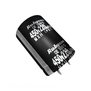 Condensateur traversant 180 µF 20 % 420 V SNAP TH 420MXH180MEFC22X35 – Distributeur agréé - Product Image 1
