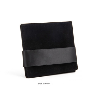 Sac de rangement pour bijoux en flanelle de haute qualité avec cordon de serrage pliable pour boucles d'oreilles, colliers, bagues, bracelets, coffret cadeau - Product Image 6