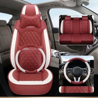 Housses de siège de voiture en cuir Nappa de qualité supérieure, confortables, style professionnel, toutes saisons, ensemble complet universel