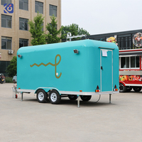 CAMPTRL Remorque alimentaire mobile personnalisable pour restaurant de rue, cuisine entièrement équipée, camion de café et de nourriture