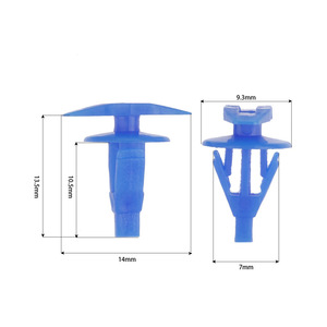 Auto Door Frame Plastic <b>Clips</b> 14mm 7mm For <b>Car</b> Repair Replacement Fastener With Weatherstripping Fixing Function - Product Image 1