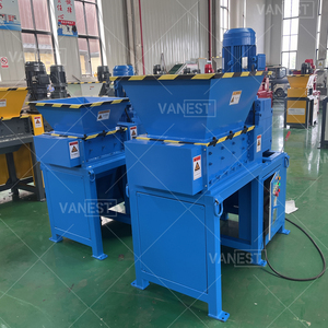 Vanest Chất lượng cao Kích thước nhỏ Gỗ Shredder đôi trục băm nhỏ Máy - Product Image 2