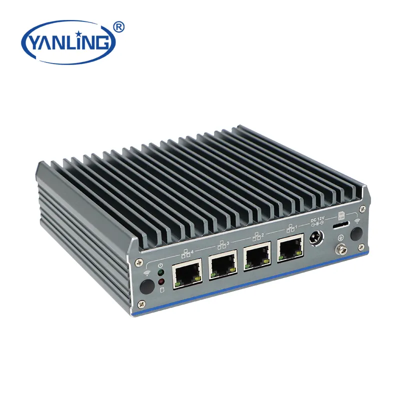 Nuovo Design J6412 Intel I225V 4 NIC 2.5G Gigabit Ethernet Firewall Gateway Router supporto pfSense