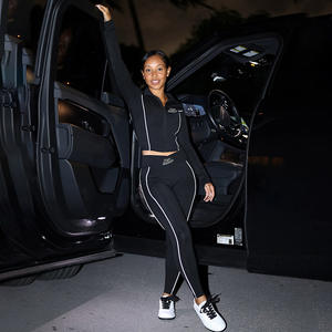 ชุดออกกำลังกายแขนยาวของผู้หญิงชุดวอร์มเล่นโยคะคุณภาพสูงสำหรับฤดูใบไม้ร่วง2025โลโก้ตามสั่ง - Product Image 5