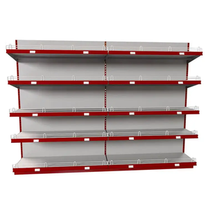 Rak Supermarket sisi ganda/tunggal, rak baja ringan, rak Supermarket metalik - Product Image 4