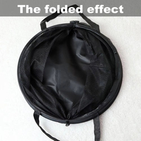 Grand panier à linge pliable cylindrique, design en maille durable, sac de rangement multifonctionnel pour vêtements et linge domestique