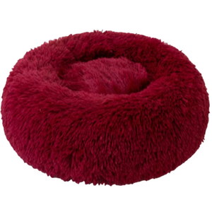 Vente directe d'usine rose clair forme ronde lavable confortable lit de tapis pour animaux de compagnie pour chiots et minou - Product Image 5