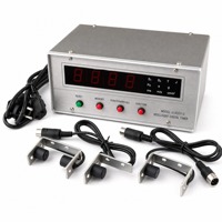 Chronomètre numérique intelligent à lecture directe de la vitesse et de l'accélération, 20 groupes, 3 photocellules, 4 vitesses moyennes pour la physique de la piste aérienne