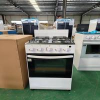 Cuisinière 4 Feux avec Four à Gaz et Four à Pizza, Combinaison Professionnelle Électrique pour Restaurant, Armoire, Cuisine Industrielle et Table de Cuisson