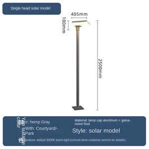 IP65 e IP68 impermeable al aire libre 300W y 400W todo en uno LED jardín luces de calle solares ABS Control remoto integrado para paisaje - Product Image 3