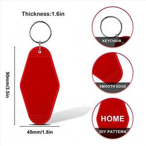 Etiquetas de Llavero de Plástico al por Mayor Sy62, Etiquetas de Equipaje Coloridas con Logotipo Personalizado, Etiquetas de Hotel con Número, Etiquetas de Motel de ABS - Product Image 3