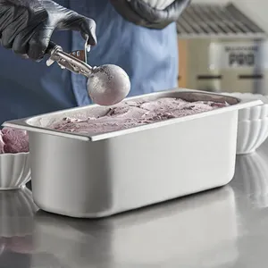 5l不锈钢201食品容器GN锅冰淇淋锅360*165 * 120毫米