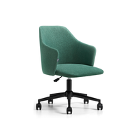 Chaise longue moderne à dossier haut nordique Accent en cuir de luxe pour la négociation de la réception de bureau et la salle d'attente Design ergonomique