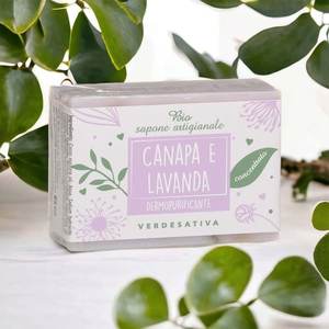 เวอร์เดซาติวาสบู่แข็งออร์แกนิคเฮมพ์แอนด์ลาเวนเดอร์ เดอร์โมเพียวริฟายอิ้ง สำหรับผิวมัน 100 ก - Product Image 1