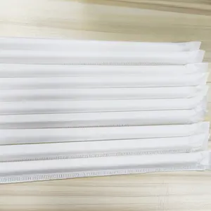 Factory Biodegradable Pla Straight Straw Home Composted Marine Bend Stretchable Straight Straw