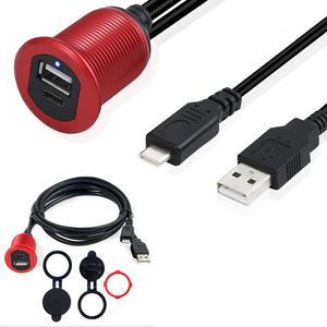 <span class=keywords><strong>Luz</strong></span> <span class=keywords><strong>LED</strong></span> <span class=keywords><strong>USB</strong></span> 2,0 macho a hembra <span class=keywords><strong>Usb</strong></span> del Panel frontal los puertos de carga de coche a AUX montaje de Cable - Product Image 2