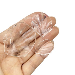 Pièces d'imitation de coquillages en acrylique, pendentifs transparents pour décorations de mariage et de Noël, accessoires de bijoux DIY - Product Image 5