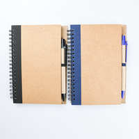 GemFully Meilleures ventes Livre d'exercices pour enfants Stylo et cahier pour l'école Kit de journalisation en lin personnalisé