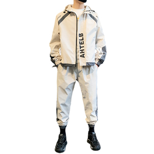Moda erkek takım elbise 2 adet erkek koşu kıyafetleri toptan erkekler eşofman takımları eşofman - Product Image 5